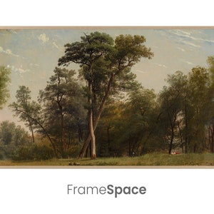 Samsung Frame TV Art | Forest Landscape Painting | Digital Download