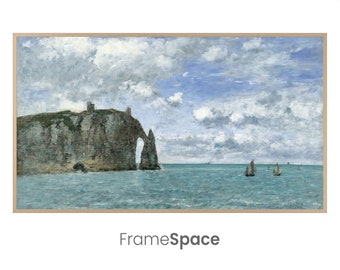 Samsung Frame TV Art | Vintage Frame TV Art | Coastal TV Art | Impressionist Frame Tv Art | Eugène Boudin Art | Summer Frame Tv Art | 8k Art