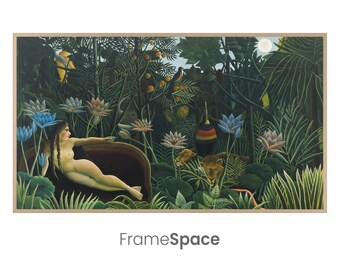 Samsung Frame TV Art | The Dream by Henri Rousseau | Vintage Jungle and Nature Art | French Painter