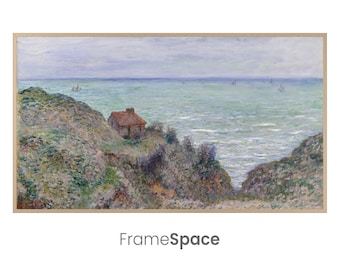 Samsung Frame TV Art | Coastal Beach Frame TV Art | Impressionist Frame Tv Art | Beach Tv Art | Summer Frame Tv Art | 8k Art