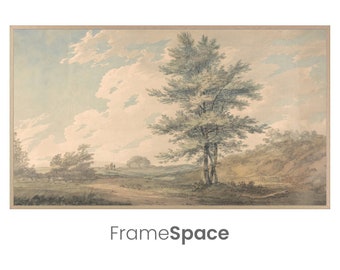 Samsung Frame TV Art 8K | Vintage Neutral Landscape | Spring and Summer | Soothing Colors