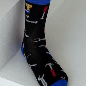 Handyman Tool Socks: Mechanic Garage Crew Socks