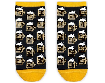 Cold Beer Pint of Beer Unisex Socks, Funny Socks, Cozy Socks, Crazy Socks, Colorful Socks, Gift Idea, Perfect Gift, Mismatched Socks