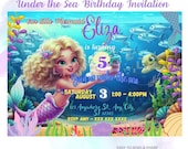 Magical Mermaid Birthday Invitation | Under the Sea Party (Digital)