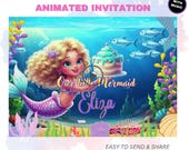 Magical Mermaid Birthday Video Invitation | Under the Sea Party