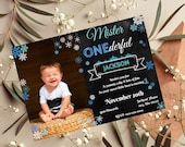 Winter ONEderland 1st Birthday Invitation | Editable Template (Digital Download)
