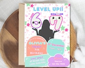 6 7 Invitation,six seven birthday invitation,6-7 Party,Pastel Birthday,six seven birthday party,chic theme,Instant Download,Canva Template