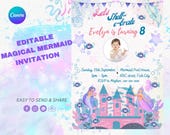 Editable Mermaid Birthday Invitation | Under the Sea Party (PDF)