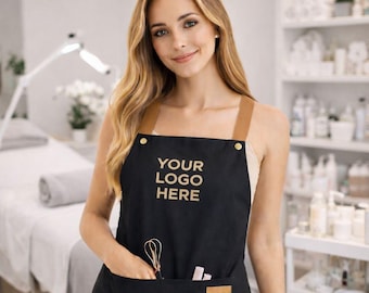 Personalized Spa Apron – Custom Esthetician Uniform, Logo or Name