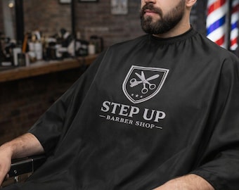 Personalized Barber Cape – Custom Logo, Hair Salon Uniform
