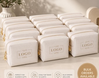 Custom Business Makeup Bag – Personalized with Your Logo, Professional Branding Gift for Teams & Clients