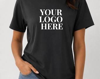 Custom T-Shirt with Logo | Personalized Business Shirt | Custom Company Tee | Unisex Cotton T-Shirt | Small Business Branding