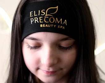 Custom Headband with Logo – Custom Hair Band for Lash Artists, Eyelash Extension Uniform, Beauty Branding