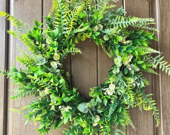 Everyday Faux Greenery wreath