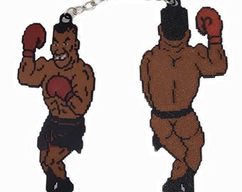 Mike Tyson Punchout Inspired w/ Cheeky Surprise Dual-sided Keychain/Christmas Ornament