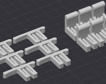 Laser Bed Hold-Down Clips for WeCreat Vision/Vista Laser Engraver – Parallel + Perpendicular + (new) Combined Styles