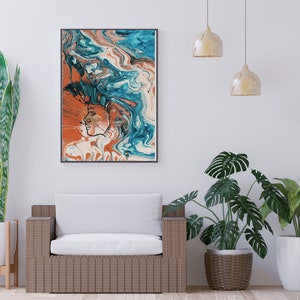 Aquarell druckbare Wandkunst, Kunstdekor, druckbare digitale Kunstdrucke, Wandkunst Dekor, Büro- und Wohndekor, druckbare Kunst