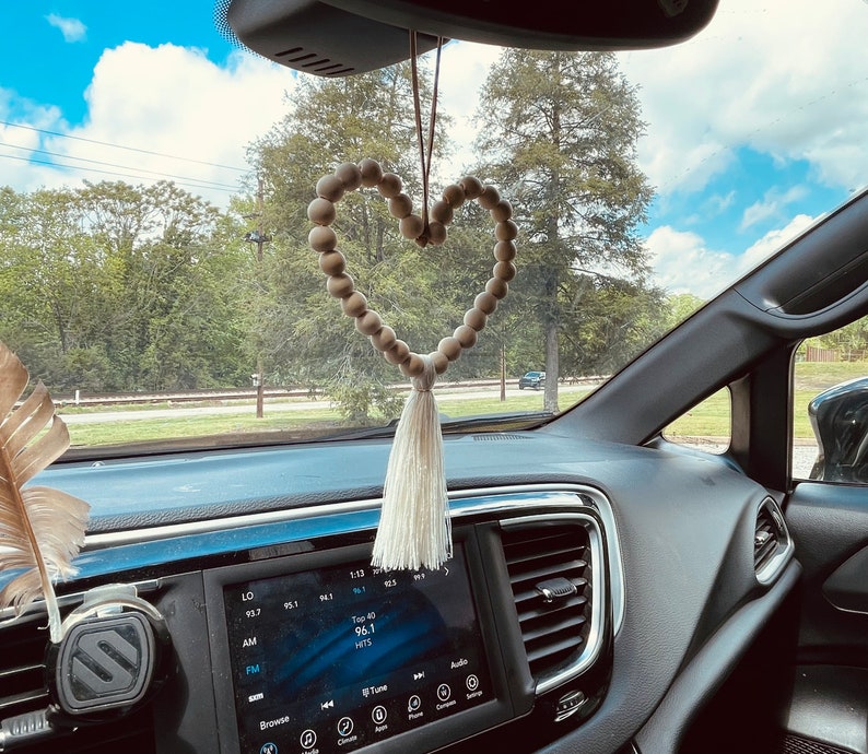 Beaded Heart Hanging Decoration Etsy