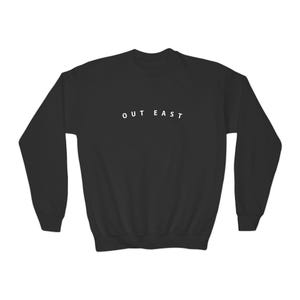 Youth Out East Unisex Crewneck Sweatshirt - Perfect for the Beach, Youth Fashion, Gift for Teens, Layering Essential, Cozy Outfit