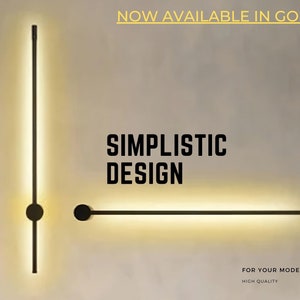 GOLD Linear LED Wall Lamp Minimalist Decorative LED Light
