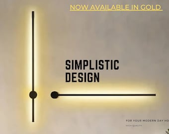 GOLD Linear LED Wall Lamp Minimalist Decorative LED Light