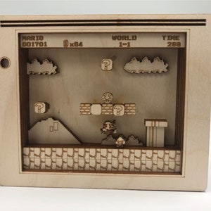 Mario Bros-Bildschirme zum Laserschneiden, SVG-Dateien