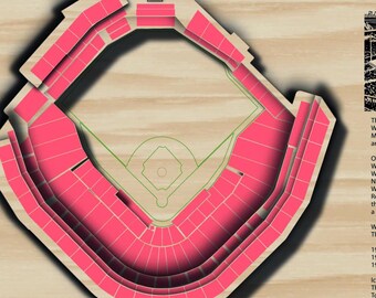 Minneapolis Baseball Stadium SVG | Target Field Style Ballpark Map | Laser Cut File | Minnesota Stadium DXF | Glowforge Design
