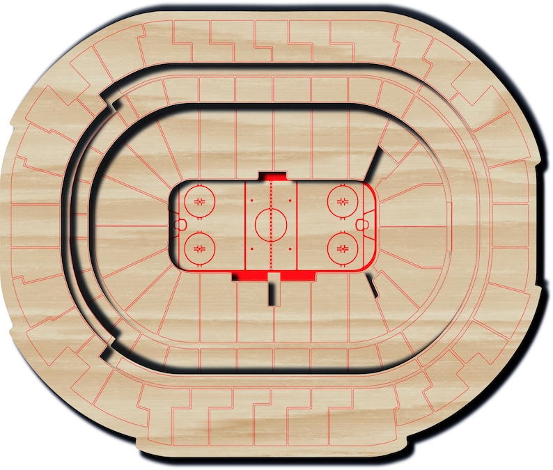 The Downtown Dallas Arena SVG | Ice Hockey Stadium Map | Laser Cut File ...