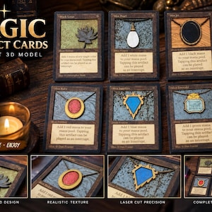 Magiska kort, MTG, digitala filer av de berömda MTG-korten, paketet. Black Lotux och Moxes.