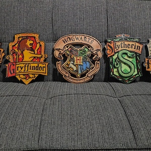Wizarding house emblems, young wizards&#39; crests. Laser cut files for woodcutting and decoration.