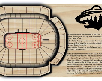 St Paul Hockey Arena SVG | Xcel Energy Center Style Stadium Map | Laser Cut File | Minnesota Arena DXF | Glowforge Design