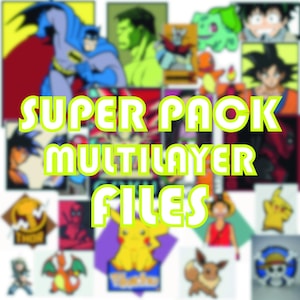 Megapack, Dateien, Multilayer, Starterpaket, Laserschnitt, bereit zum Schneiden, .svg, pdf, ai,