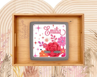 Toniebox Decal - Red/Pink Flowers