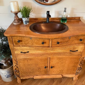 Dresser Sink Vanity Etsy