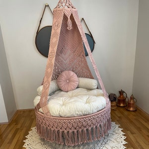 Macrame Chair, Macrame Round Swing, Special design macrame swing, Macrame Swing Chair, Macrame handmade Swing, Swing set