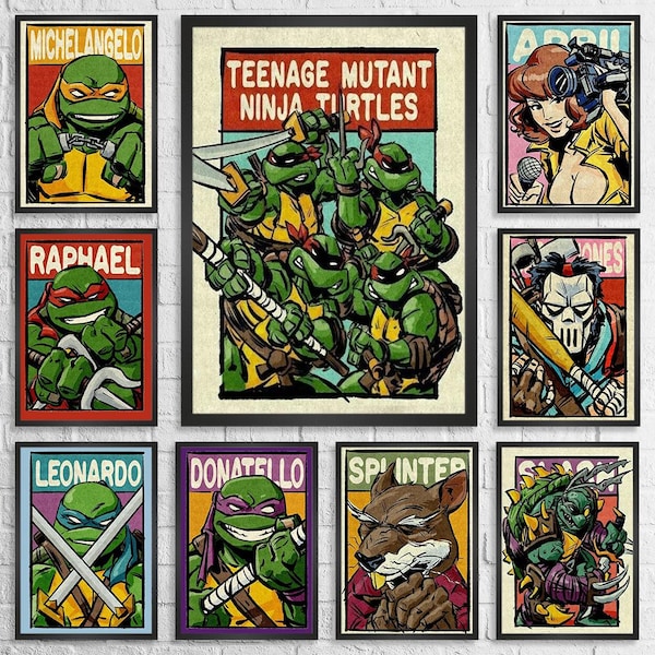 Ninja Turtle Poster - Etsy