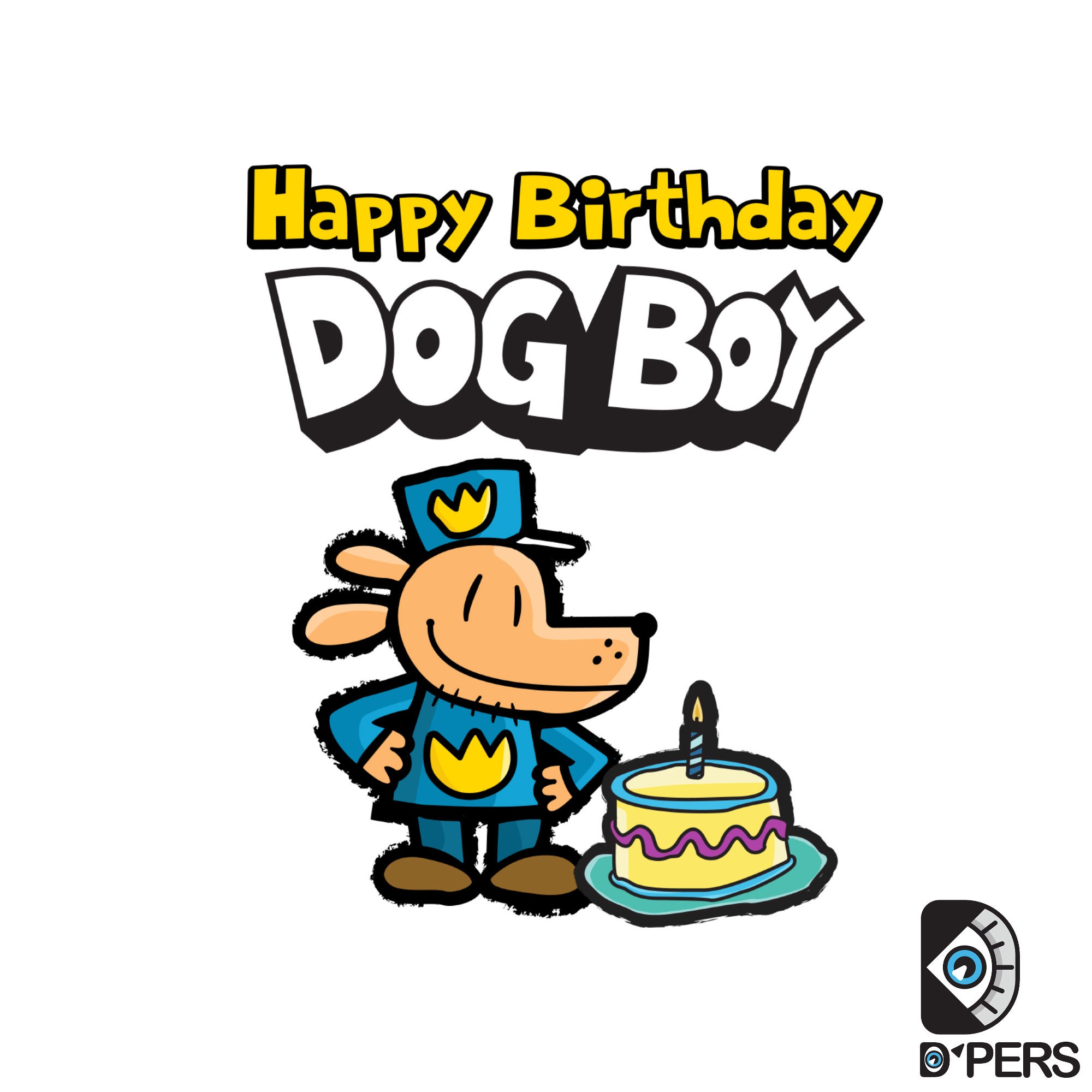 Dog man birthday clearance cake