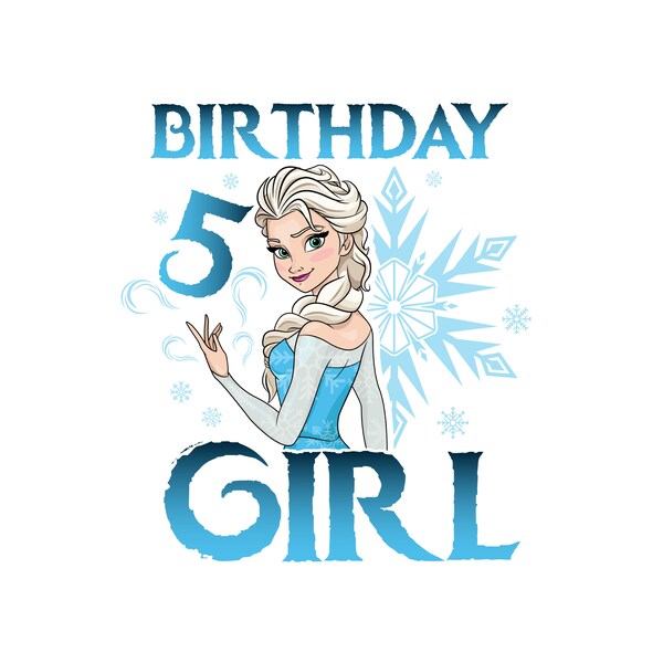 Birthday Girl png Handmade Magic for a Memorable Celebration Birthday girl 5 years Digital Graphic File  Svg Digital Download