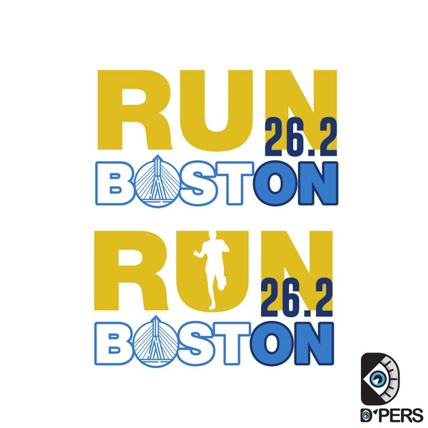 Boston City Running Graphic Print, Run Boston, Urban Marathon Art SVG, Cut Files  Cricut Printable Digital Download