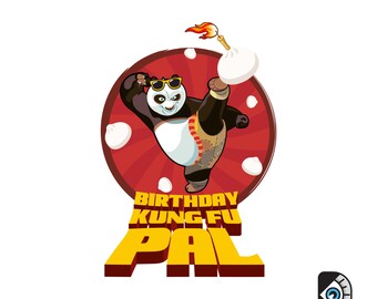 Happy Birthday Kung Fu Panda Graphic Svg, Happy Birthday Po Kung Fu Panda  png, Panda svg, Printable Shirt Digital Download
