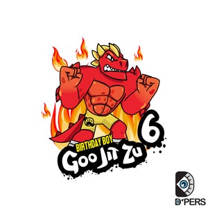 Heroes of Goo Jit Zu Birthday Boy Graphic Print Blazagon 6 years Boys' Birthday Celebration  Superhero Party Supplies  Digital Download