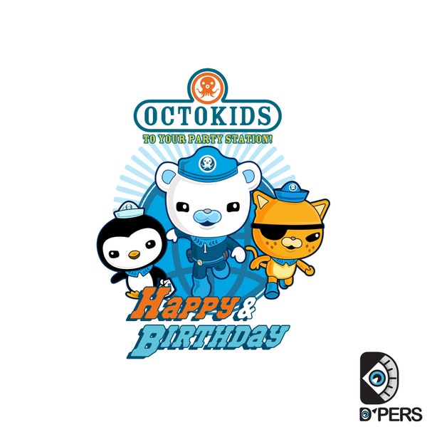 Octonauts Happy Birthday Graphic Svg Happy Birthday Octonauts Barnacles, Kwazii,  Peso png Printable Shirt Digital Download