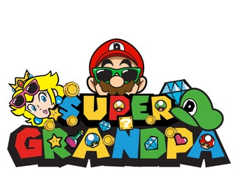 Super Daddio svg, Super Grandpa, Happy Father's day Svg, "Jump into Adventure with Super Grandpa " Father Day, Digital Download