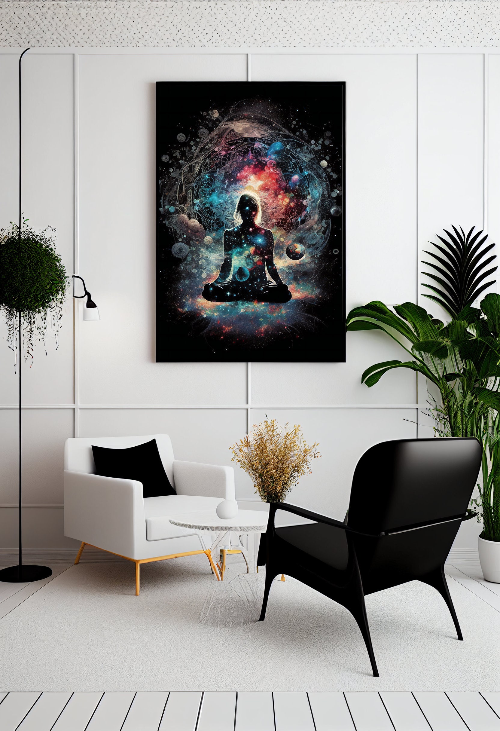 Meditation Gift Wall Art Spiritual Decor Hangings Digital Print ...