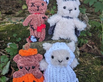 Trick or Treat Kittens Loom Knitting Pattern