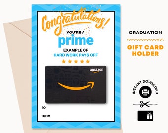 Amazon Gift Card Holder – Graduation Card Printable (PDF)