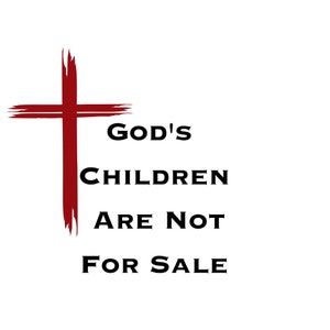 Gods kinderen zijn niet te koop digitaal bestand PNG, JPG, PDF