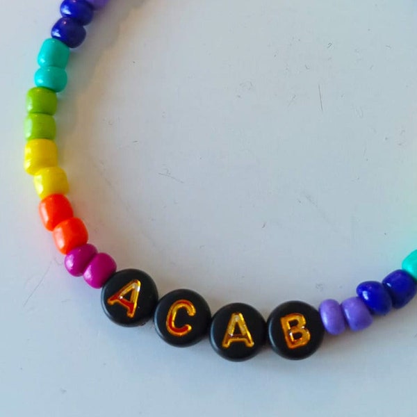 Bracelet message ACAB