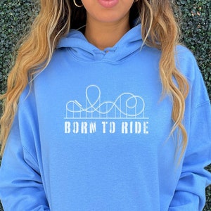 Rollercoaster Hoodie Gift For Rollercoaster Lover Gift For Amusement Park Enthusiast Rollercoaster Shirt Rollercoaster Sweatshirt