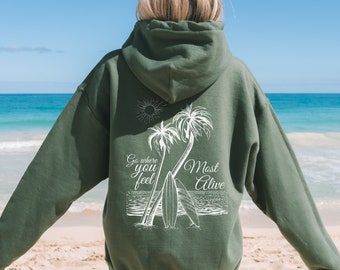 Coconut Girl Sunset Hoodie Teenage Girl Gifts Ocean Beach Hoodie Ocean Inspired Style Sunset Summer Hoodie Beach Sweatshirt Preppy Stuff